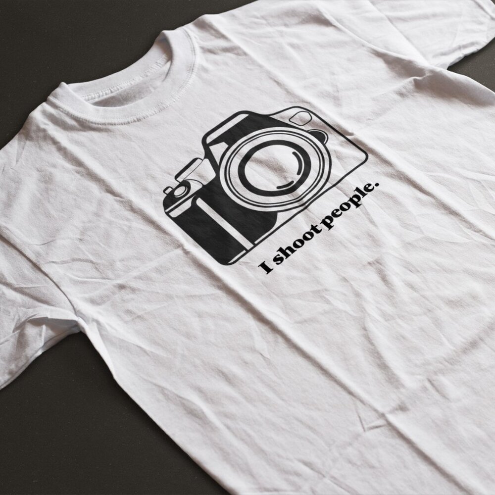 Funny Photographer Shirt. I Shoot People Joke Tee Multiple Sizes Fast Shipping!